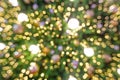 Defocused bokeh. Twinkling light purple bokeh abstract background for Christmas and Happy new year holiday. Festive elegant Royalty Free Stock Photo