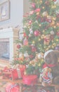 Defocused Christmas background Royalty Free Stock Photo