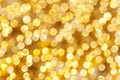 Defocused Christmas Gold Lights Royalty Free Stock Photo