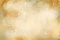 Defocused Christmas Gold Lights Royalty Free Stock Photo