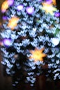 Defocused christmas lights background Royalty Free Stock Photo