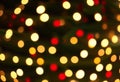 Defocused Christmas tree. Defocused Lights. Christmas tree background Royalty Free Stock Photo