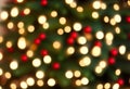 Defocused Christmas tree. Defocused Lights. Christmas tree background Royalty Free Stock Photo