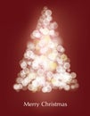 Defocused christmas tree