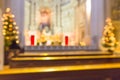 Church interior blur abstract background Royalty Free Stock Photo