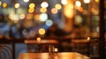 Defocused The citys nightlife begins to come to life and amidst the hustle and bustle the cafe serves as a refuge from