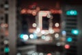 Defocused cityscape bokeh background