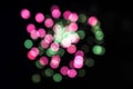 Colorful Fireworks Explosion Bokeh Particles Background