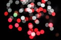 Colorful Fireworks Explosion Bokeh Particles Background