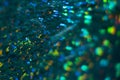 Defocused emerald texture bokeh sparkle background