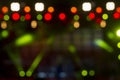 Defocused entertainment concert lighting on stage, bokeh. Royalty Free Stock Photo