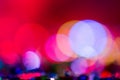 Defocused entertainment concert lighting on stage, bokeh. Royalty Free Stock Photo