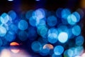 Defocused entertainment concert lighting on stage, bokeh. Royalty Free Stock Photo