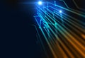 Defocused image of fiber optics lights abstract background Royalty Free Stock Photo