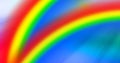 Defocused image of illuminated multicolored stripes, copy space