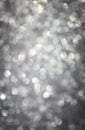 Defocused lights background. abstract silver bokeh lights. purple glitter background Royalty Free Stock Photo