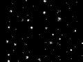 Defocused lights of Christmas garland in black and white evenly distributed over the area of the frame, background, texture Royalty Free Stock Photo