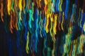 Defocused multicolor lines blur glow lights