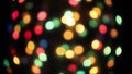 Christmas bokeh light abstract holiday background. Defocused ligths of Christmas