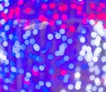 Defocused ligths of Christmas tree Royalty Free Stock Photo