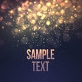 Defocused magic star background. Vector Royalty Free Stock Photo