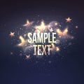 Defocused magic star background. Vector Royalty Free Stock Photo