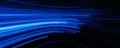 defocused neon rays futuristic banner blue light Royalty Free Stock Photo