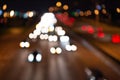 defocused night road and street. unfocus night road defocused background.