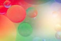 Defocused rainbow abstract background picture made with oil, water and soap Royalty Free Stock Photo