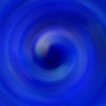 Defocused rich blue retro warm vortex or whirl effect, spiral circle wave with abstract water swirl Royalty Free Stock Photo