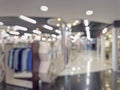 Defocused scene of modern shopping mall. Blurred background of commercial center indoors view Royalty Free Stock Photo