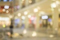 Defocused shopping mall with bokeh