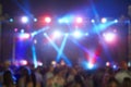 Defocused View Of Audience At Music Festival