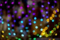 Defocussed background image of colourful lights Royalty Free Stock Photo