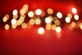 Defocussed lights on red Royalty Free Stock Photo