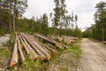 Deforestation in the Alps.