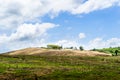 Deforestation on the mountain for agricultural, causing global warming and degrading forests. Royalty Free Stock Photo