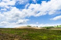 Deforestation on the mountain for agricultural, causing global warming and degrading forests.