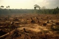 deforestation and habitat destruction resulting in the disappearance of species from their natural habitats