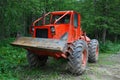 Deforestation tractor Royalty Free Stock Photo