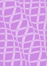 Deformed checkered pattern. Purple, white color Royalty Free Stock Photo