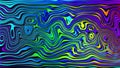 Deformed multicolored lines cast shadows and randomly reshape, creating a mesmerizing hypnotic video