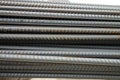 Deformed steel bars Royalty Free Stock Photo