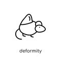 Deformity icon. Trendy modern flat linear vector Deformity icon