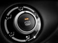 Defrost Button in Car On Orange Light Royalty Free Stock Photo