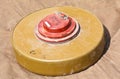 Defused antipersonnel mine Royalty Free Stock Photo