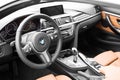 Deggendorf, Germany - 23. APRIL 2016: interior of a 2016 BMW 4 Series Convertible during the luxury cars presentation in Deggendo Royalty Free Stock Photo