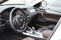 Deggendorf, Germany - 23. APRIL 2016: interior of a 2016 BMW x4 Series SUV during the luxury cars presentation in Deggendorf.