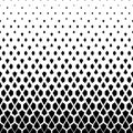 Degrade halftone fading abstract pattern. Black fades patern isolated on white background. Geometric faded design. Faded geometry Royalty Free Stock Photo