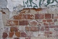 Degraded Brick Wall Texture Royalty Free Stock Photo